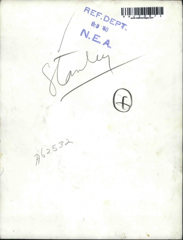 1940 Press Photo Mr. Stanley