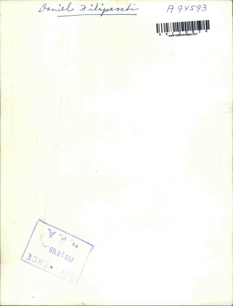 1965 Press Photo Daniel Filipeochi Greek Man