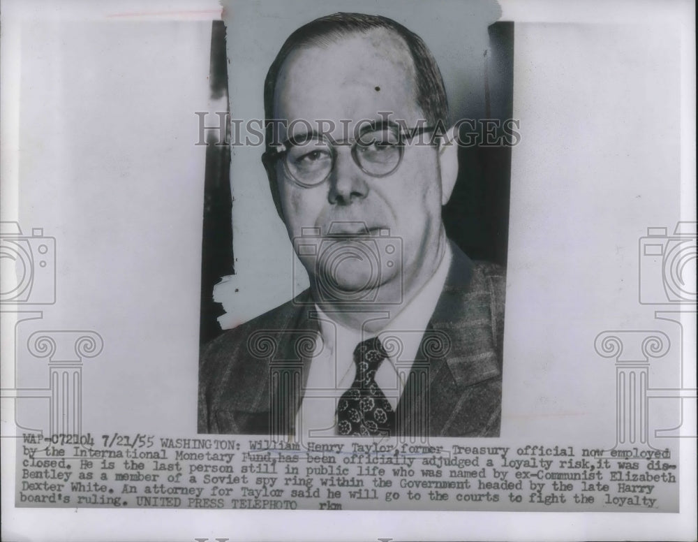 1952 Press Photo William Henry Taylor Treasury International Monetary Fund