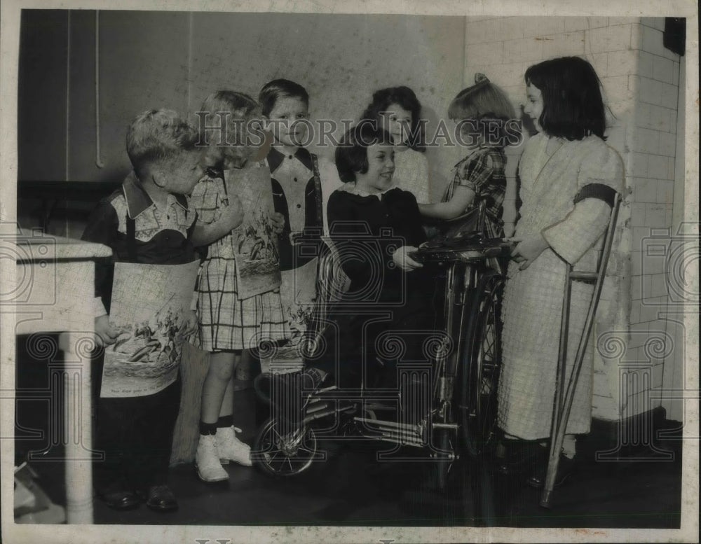 1950 Press Photo Tullos, Brown, Anderson, Blaha, Drury, Sara Wiley March of Dime