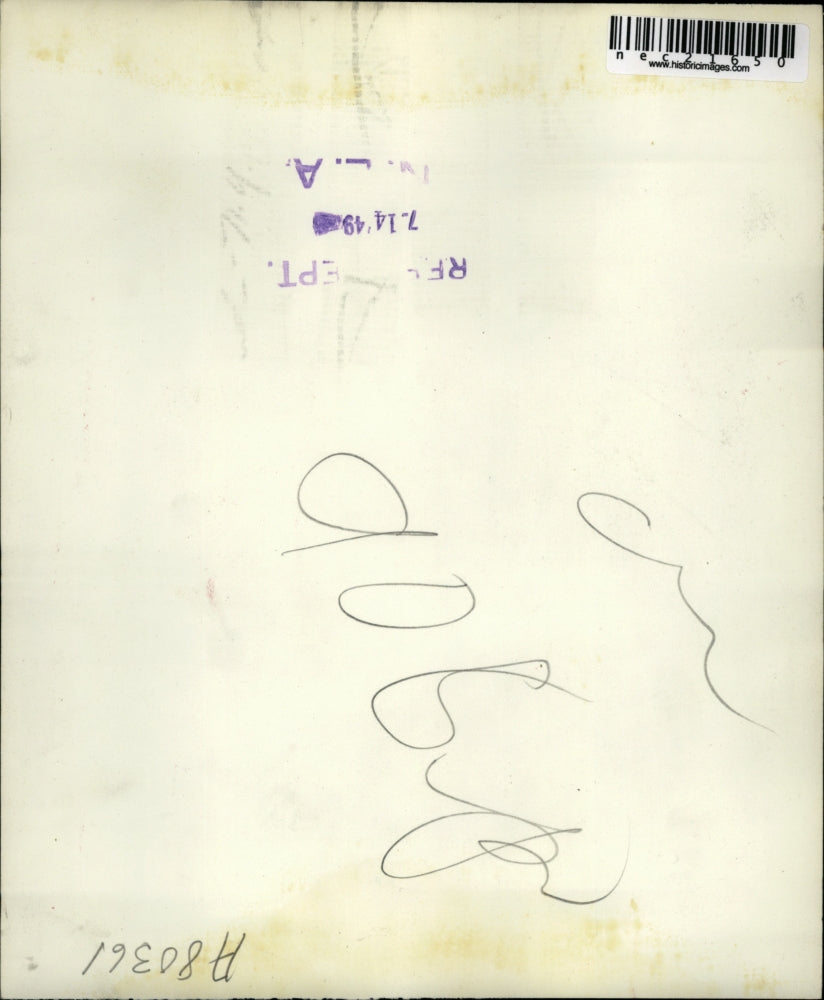 1949 Press Photo Lester & Hazel Eaton After Hearing 4 Year Old Son Murdered