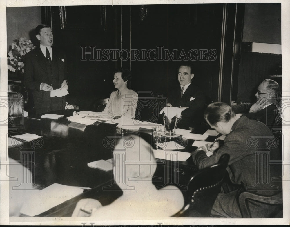 1932 Press Photo Nations&#39; mayors confer on unemployment called by Mayor Murphy- Historic Images