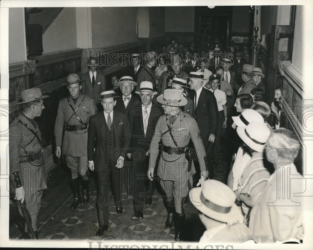 1932 Press Photo Mayor James Walker New York removal proceedings Gov Roosevelt