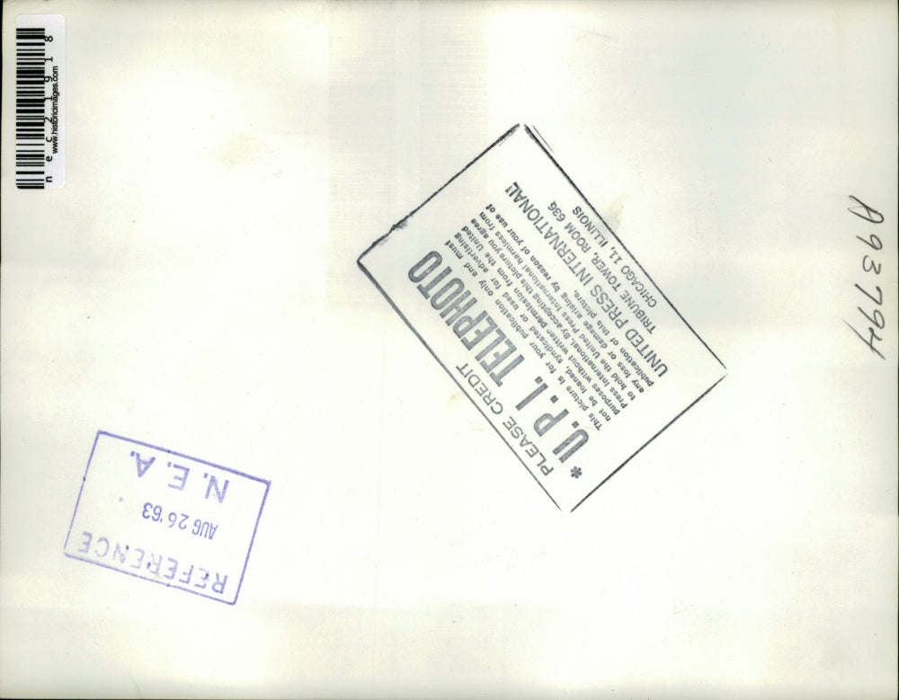 1963 Press Photo Oren Lee Staley and Earl Reidiger at the Iowa State Fair