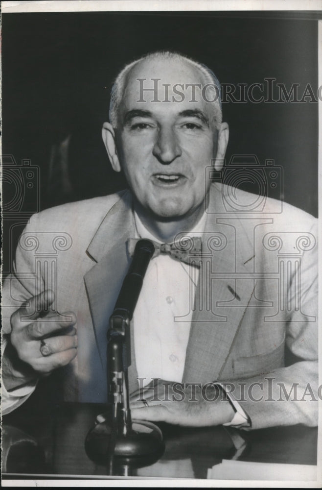 1954 Press Photo Maj. Gen. Kirke B lawton Testify Sen. Joseph McCarthy