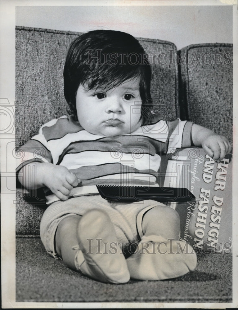 1963 Press Photo Little Californian with wild hair