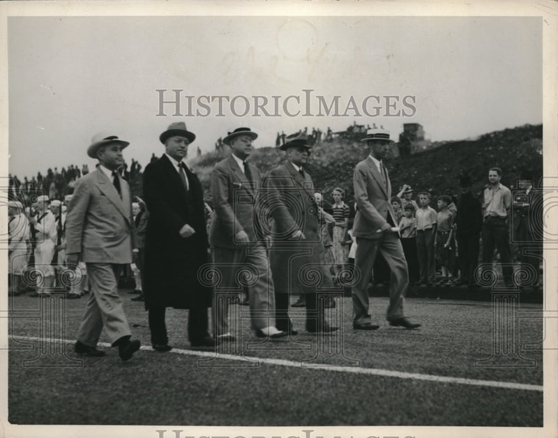 Load image into Gallery viewer, 1938 Press Photo Sam Silbert WE Wickended Mosier Burton Cameron
