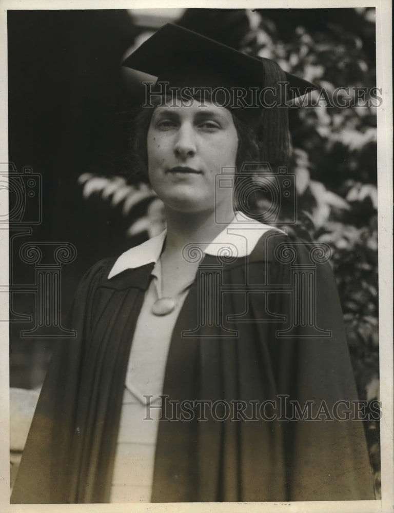 1927 Press Photo Virginia Piggott President of Student Government Brown Universi