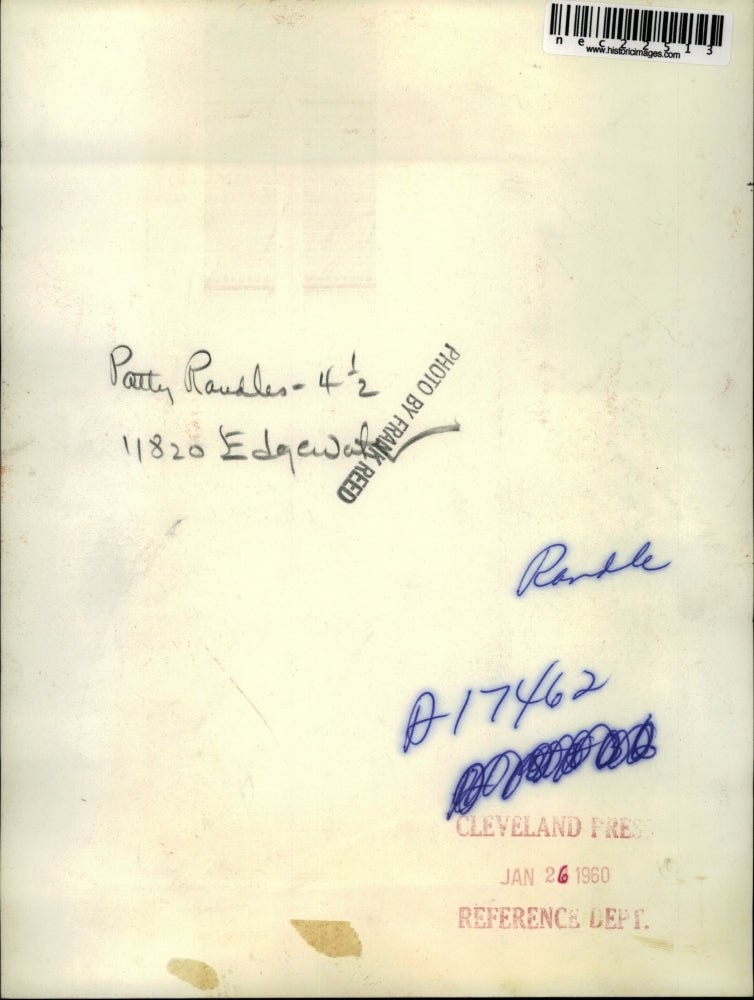 1960 Press Photo Patty Randle 4 1/2 years old Sick Child