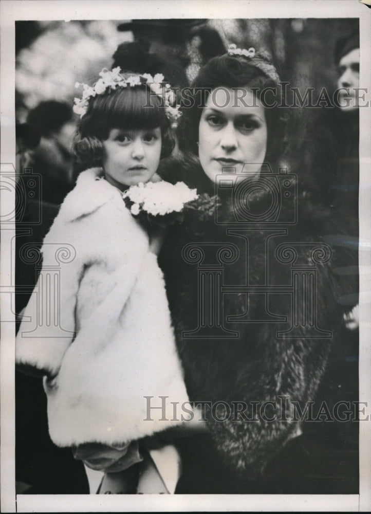 1938 Press Photo Viscountess Long of Wraxall, Honorable Sara Long - Historic Images