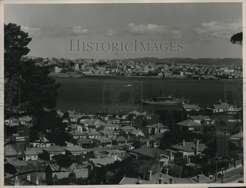 1939 Press Photo View of Coastal Waters at Auckland, New Zealand- Historic Images