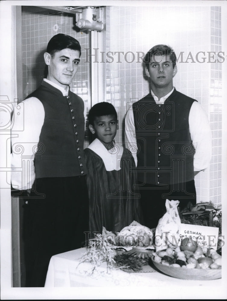 1960 Press Photo Reinhold Federmann, Frederick Franklin, Norbert Ritzmann