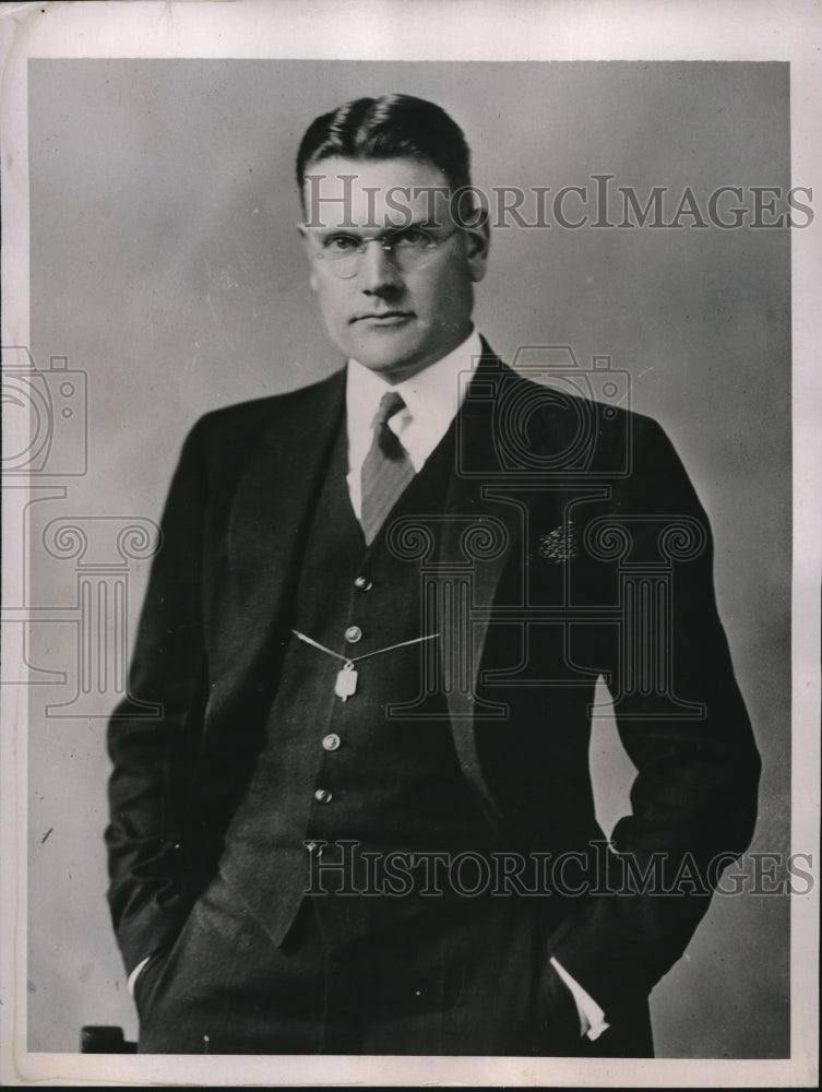 1937 Press Photo New Director of Commerce, Fred D. Fagg, Jr.
