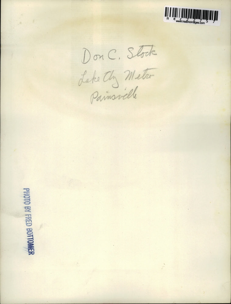 Press Photo Don Stock of Lake County With Baby Possum