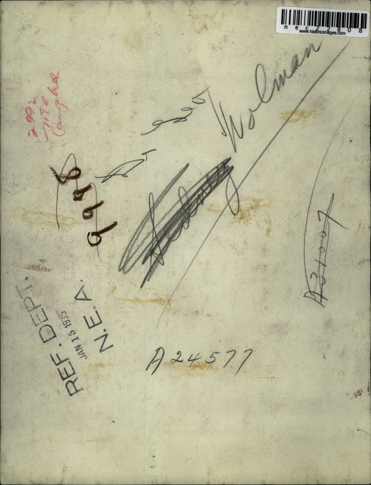 1935 Press Photo Portrait of Sedney Wolman - nec22808