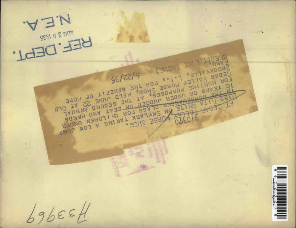 1935 Press Photo At Cedar Valley Horse Show - nec23278