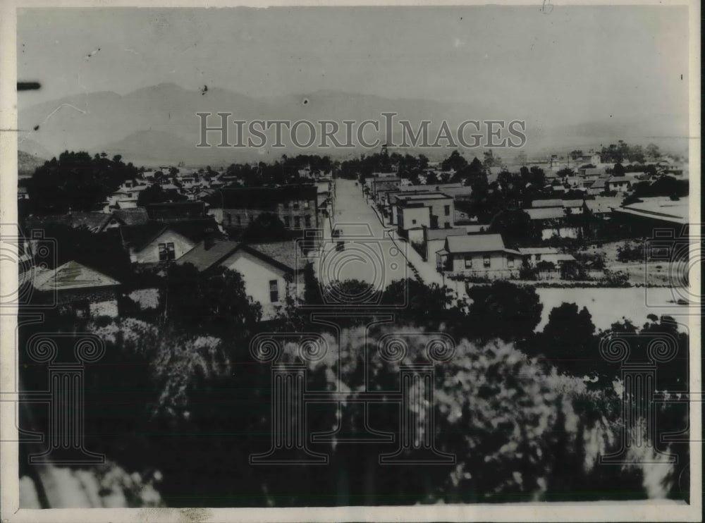 1923 Press Photo Lower California Artist Rendering Of Town