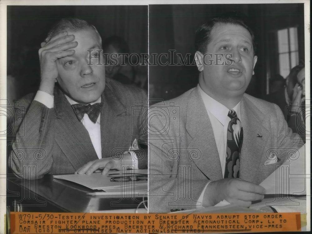 1944 Press Photo Navy stops order on corsair planes