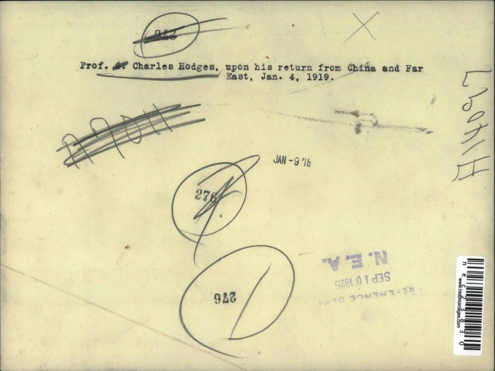 1925 Press Photo Professor Charles Hodges