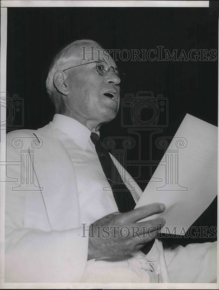 1938 Press Photo John P. Frey Dies Committee hearing.