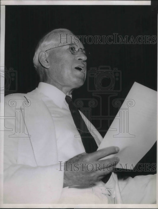 1938 Press Photo John P. Frey Dies Committee hearing.