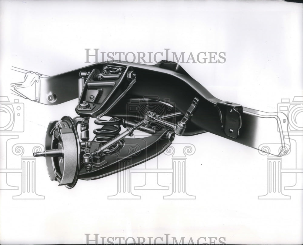 1962 Press Photo Coil springs used in GMC trucks new front suspension