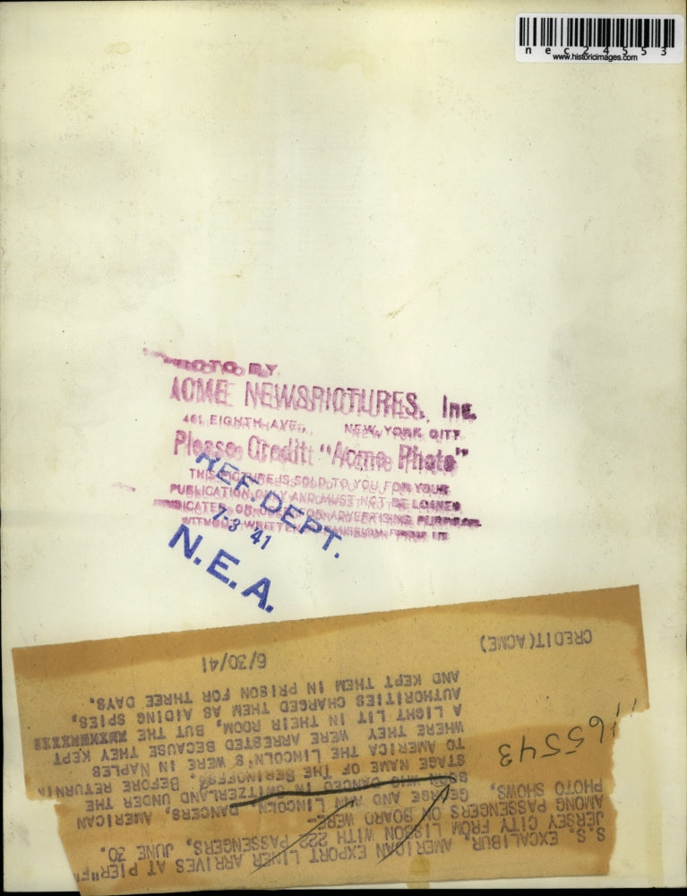 1941 Press Photo George and Ann Lincoln American born dancers