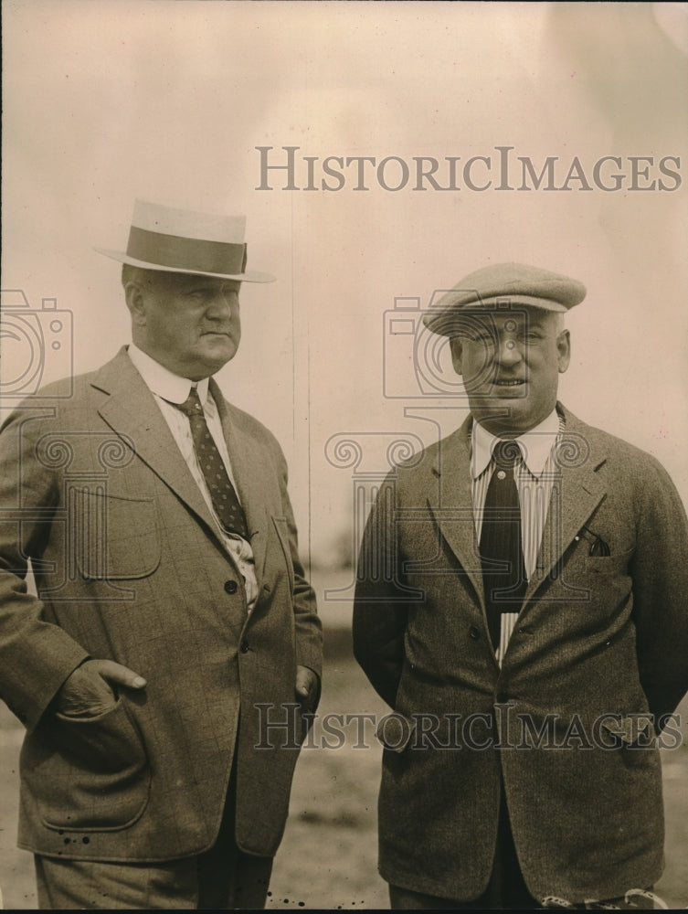 1920 Press Photo Indianapolis Owner Joseph Smith & Manager Jack Hendrix