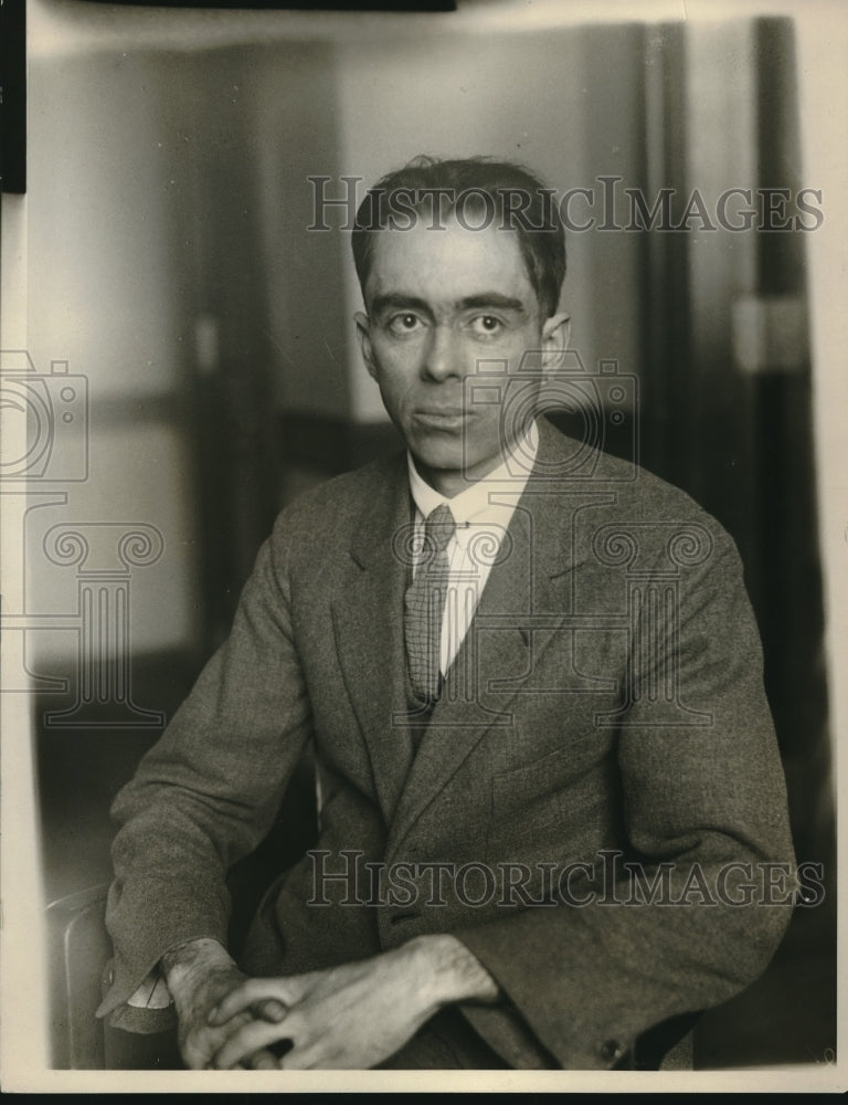 1929 Press Photo Mr MS Strock Graduate of University of Colorado Physicist