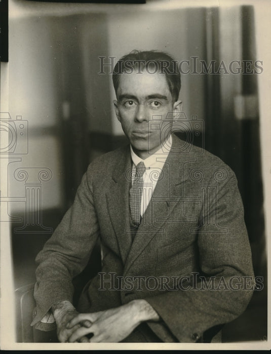 1929 Press Photo Mr MS Strock Graduate of University of Colorado Physicist