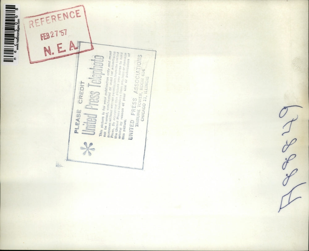 1957 Press Photo Lawyer Charles J. Bloch Testifies Before the Senate