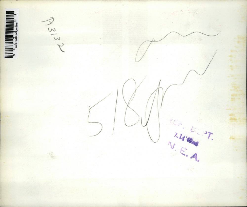 Press Photo Air view of Bangor waterfront that was swept by fire.