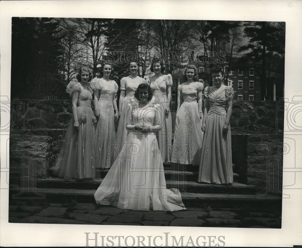 1940 Press Photo Alleghany College Mary Lou Gingenbach, Mary Williams, Katherine