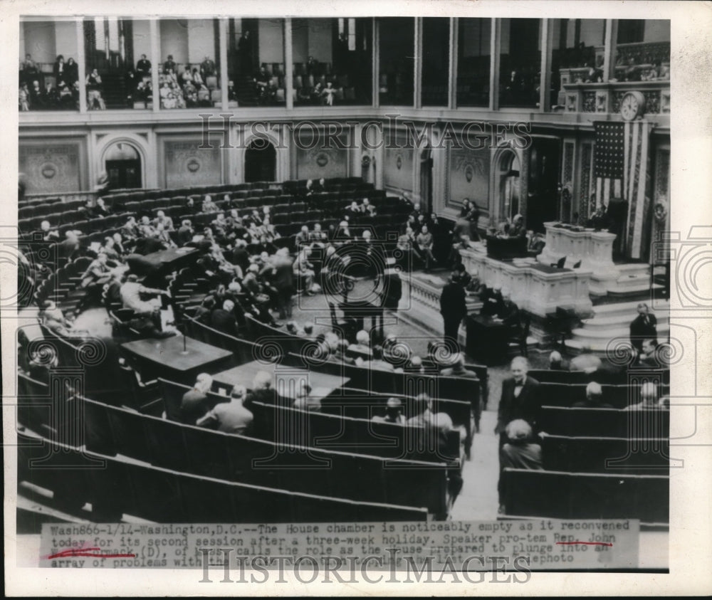 1946 Press Photo The Second Session at The House Chamber, in Washington D. C.