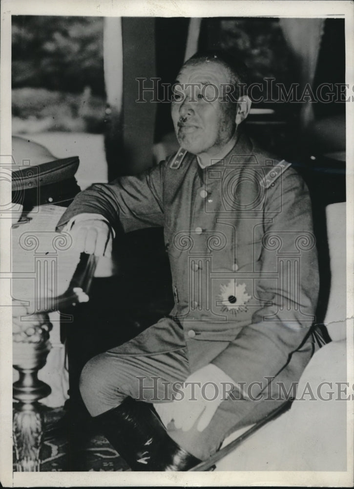 Load image into Gallery viewer, 1935 Press Photo General Jotaro Watanabe Among Big 3 Japanese Army Command
