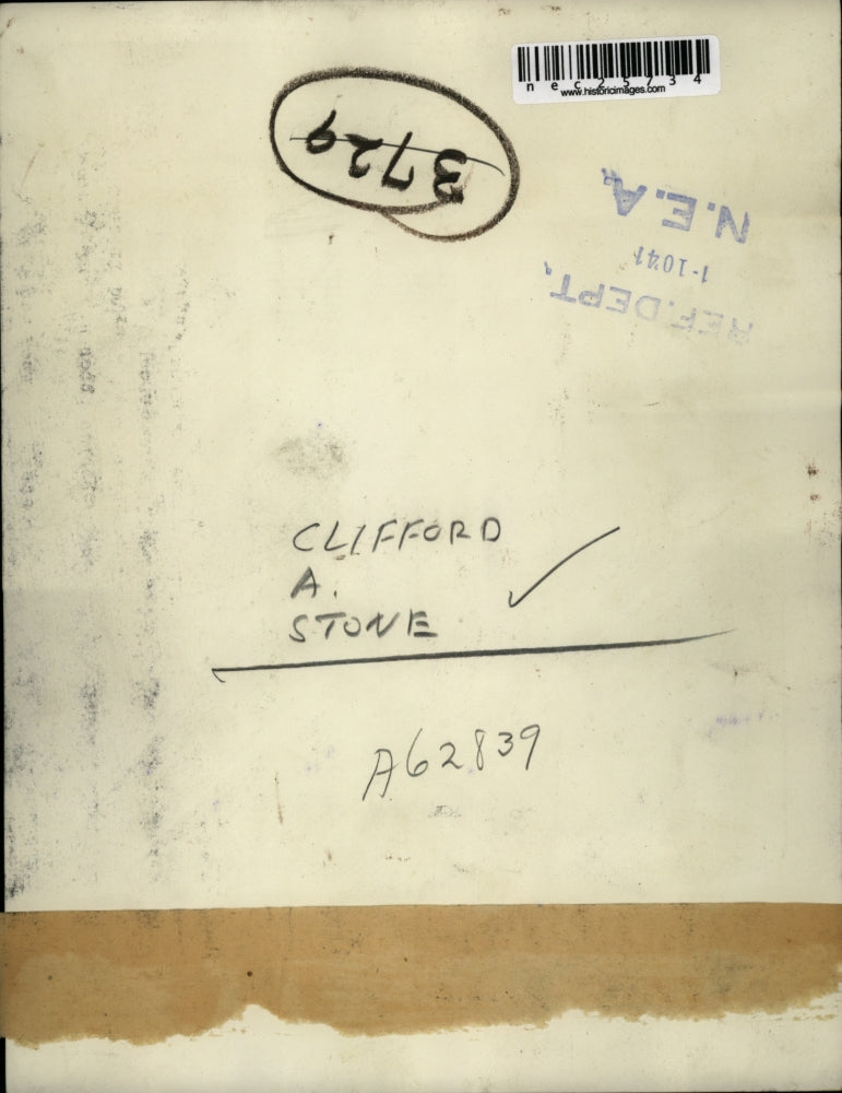 1941 Press Photo Businessman Clifford A Stone