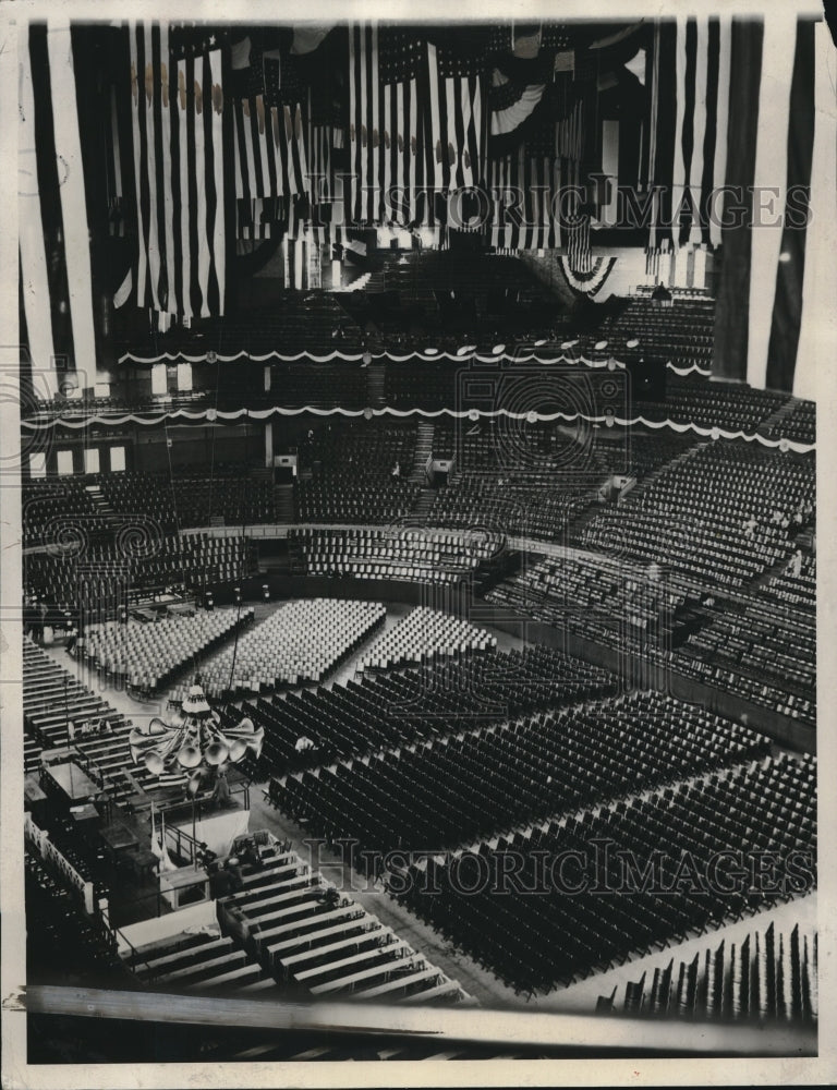 1932 Press Photo Aerial View of Convention Hall During Nominating Conventions- Historic Images