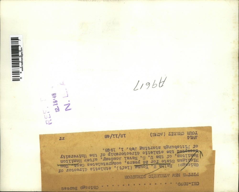 1948 Press Photo Tom Hamilton new athletic director of Mich. St.