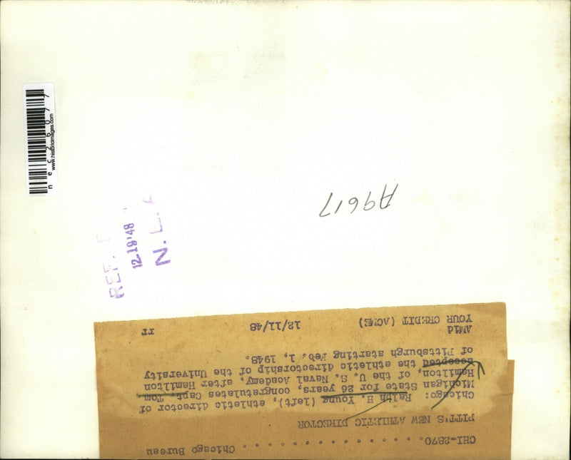 Load image into Gallery viewer, 1948 Press Photo Tom Hamilton new athletic director of Mich. St.
