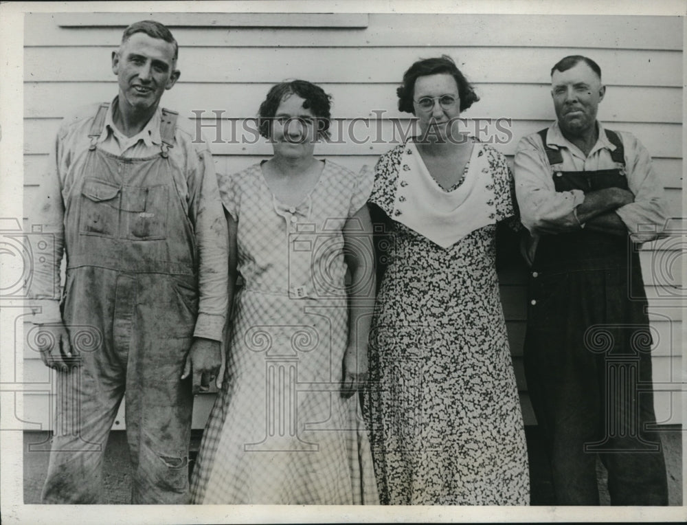 1934 Press Photo Old Missouri Farmer Swingers Switched Spouses After Divorce