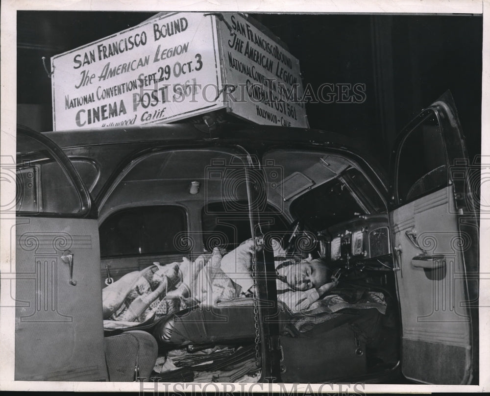 1946 Press Photo A traveling Hotel by Le Forest for American Legion Convention