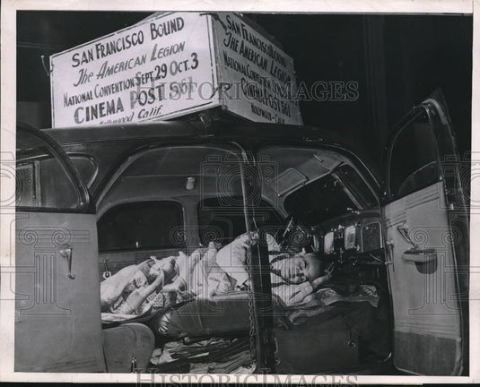 1946 Press Photo A traveling Hotel by Le Forest for American Legion Convention