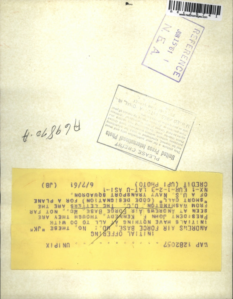 1961 Press Photo Andrews Air Force base, MD U.S. Navy Transport Squadron