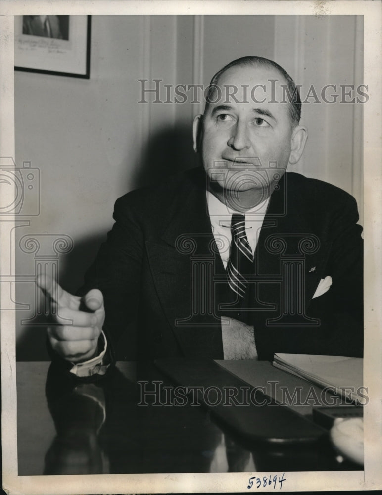 1940 Press Photo Maury Hughes National Co-Director of Garner for President Campa