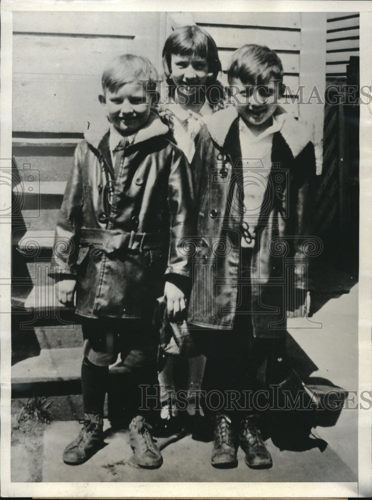 1932 Press Photo John Chomacki's Body is Found Strangled with Tire Chain