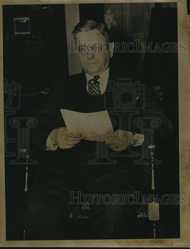 1938 Press Photo Claude M. Baker