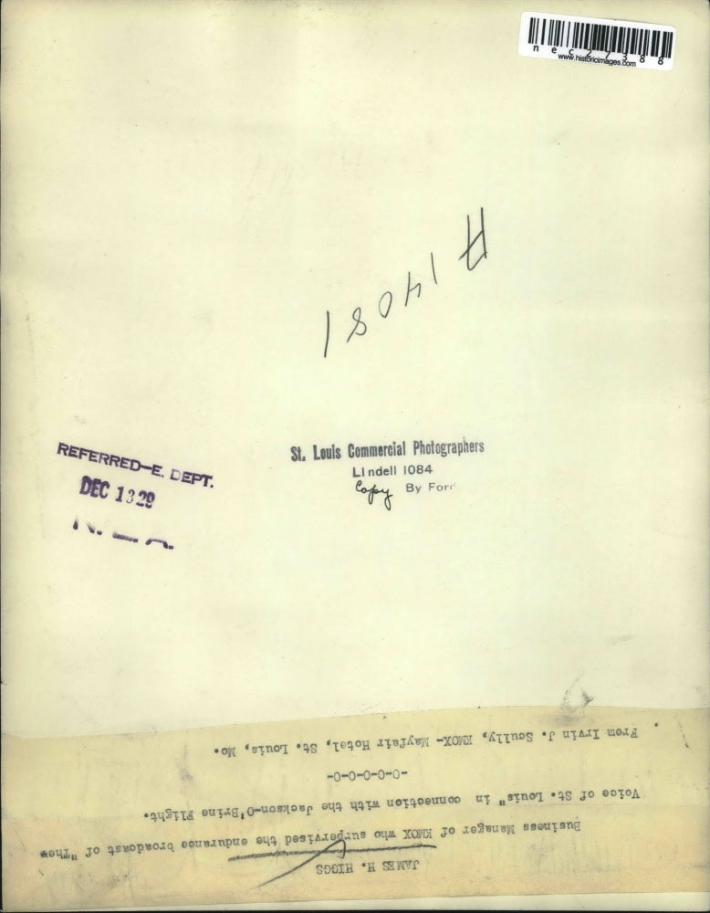 1922 Press Photo James Higgs, Business Manager of Knox