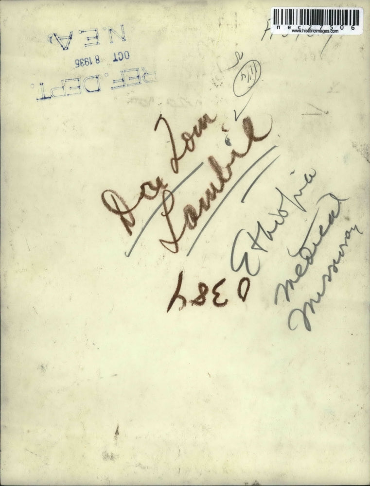 1935 Press Photo Dr. Tom Lambil Ehtiopian missionary