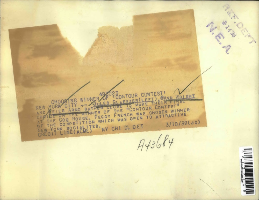 1939 Press Photo Winner of the contour class