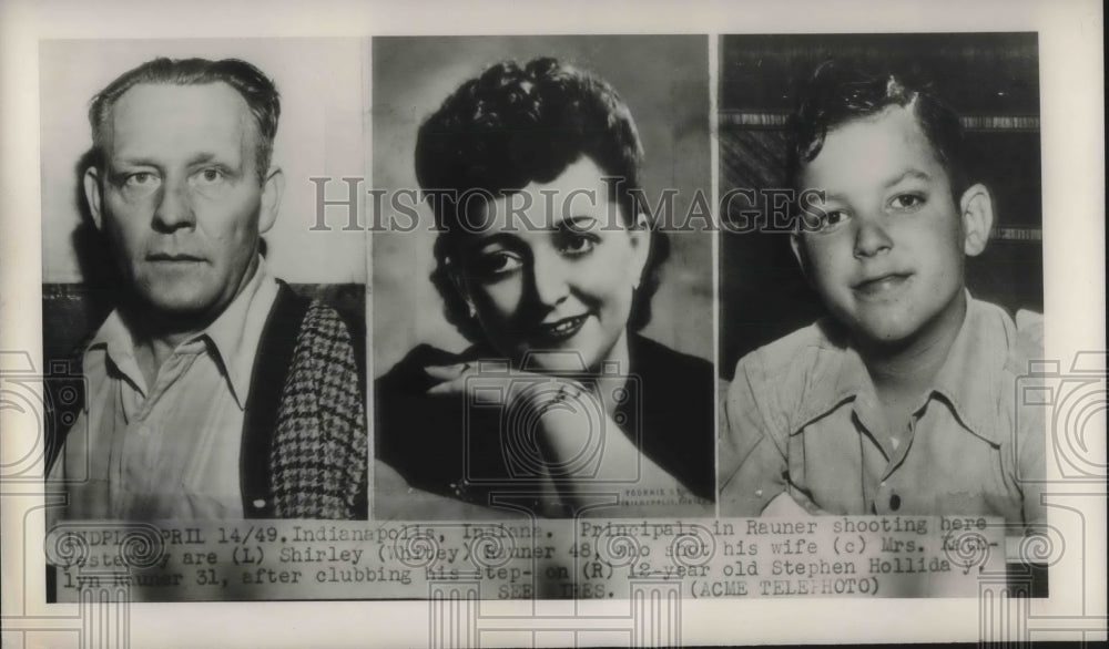 1949 Press Photo Shirley Banner shot his wife Mrs. Katlyn Rauner.